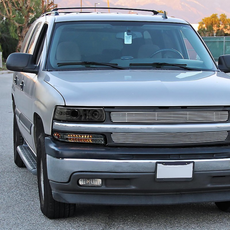 Spec-D Tuning Smoke Lens Bumper Lights Compatible with 1999-2002 Chevy