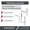Kirchhoff 98848118 Immersion Pipe for Siphon 25 cm Chrome, Pipe