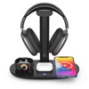 Headphone Stand with 15w Wireless Charger, Suguder 4 in 1