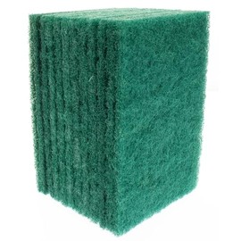 Okleen Scour Pads. Made in Europe. 12 Pack, Green, 4 x 6 Inch Odorless General Purposes Scouring Scrubbers for Cleaning Dishes, Cutlery & Kitchen Stuff, Garage & Garden Tools, Grills & Outdoor Things