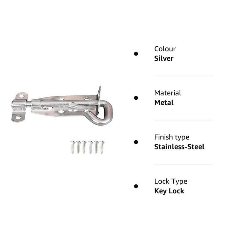 iPEAK Padbolt Lock, Heavy Duty Strong Sturdy Sliding Lock Pad