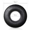 SPARES2GO Mobility Scooter Tyre 4.00x5 Block Tread 4.00-5 400x5 400-5