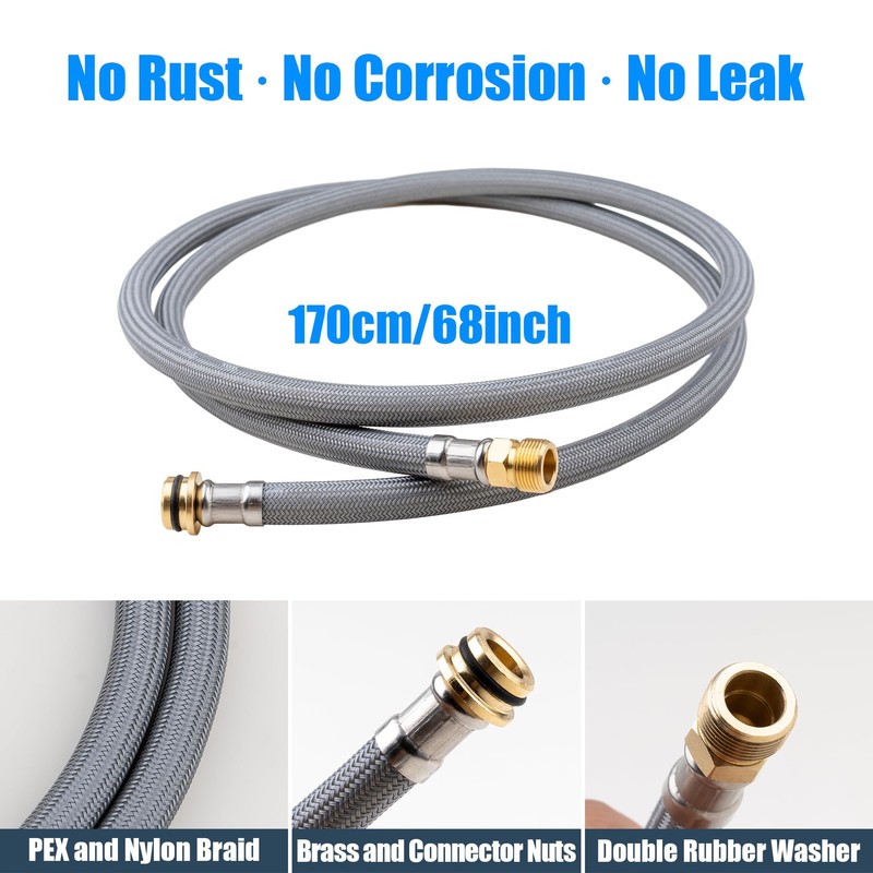 faucet hose replacement parts for Grohe 48293000 Flexible Kitchen Faucets
