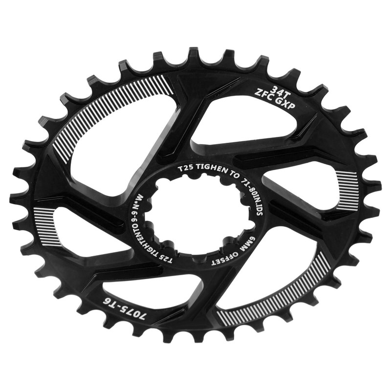Bike 34T Single Speed Chainring 6mm Offset Direct Mount Narrow
