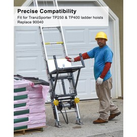 90040 Carriage Wheel Kit Compatible with Tranzsporter TP250 TP400 Ladder Hoist, Roofing Ladder Hoist Part for Roofing Shingle Material