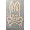 Avery Dennison Psycho Bunny Dripping Vinyl Decal (2) 5” tall