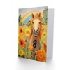 Artery8 8th Birthday Greeting Card Rainbow Horse Sunflowers Kids Age