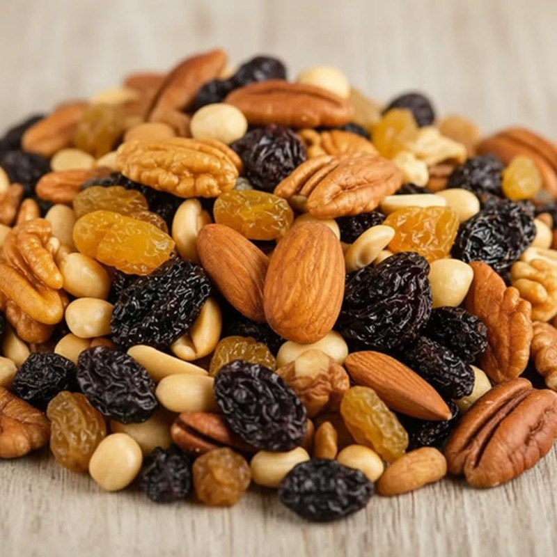 Mix Energía frutos secos: Nueces, Cacahuates, Almendras, Pasitas 905g