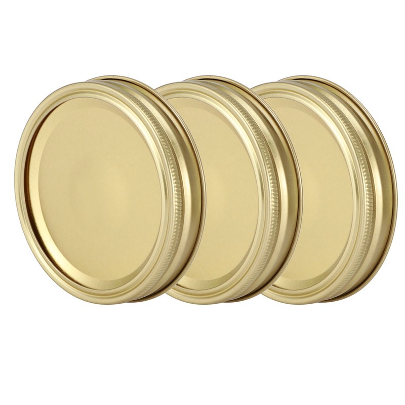 Stainless Steel SplitType Mini Glass Jar Lids Container Sealing Cover