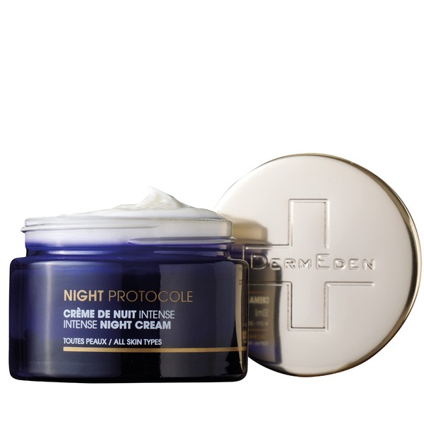 DermEden - Regenerating Night Cream 50 ml - Promotes cell renewal for plump, firmer and smoother skin - Moisturising with exfoliating effect - French Made