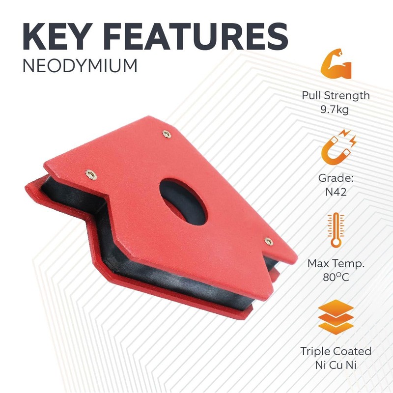 Multi-Angle Welding Magnet for Holding Ferrous Sheets and Tubes in