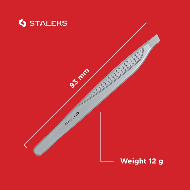 Staleks Eyebrow Tweezers Classic TC-15/3 (Wide Slant)