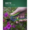 STAYGROW 6.5" Curved Pruning Shears for Gardening, Sharp Plant Trimming