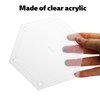 BOXOB 6pcs Hexagon Quilting Templates Set, 1" 1.5" 2" 3"