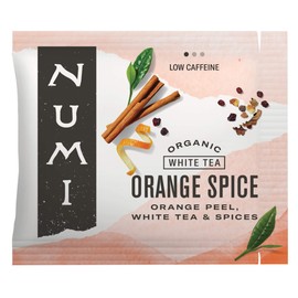 Numi Organic Orange Spice Tea, 100 Tea Bags, White Tea With Citrus & Spices, Brew 200 Cups, Low Caffeine