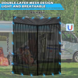 tivekeo tivekeo Insektennetz Ersatz fr VW T7 2022-2025, Auto Hintertr Heckklappe Insektennetz, Einschichtiges Netz Magnetische Moskitonetze Atmungsaktiv Insekten fr Outdoor-Camping