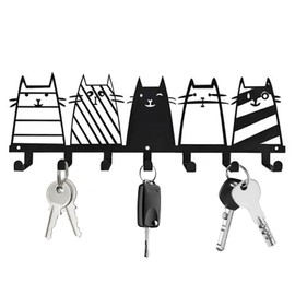 EsiFare Key Hook, Entryway, Cat, Wall Hook, Cat, Keychain, Cute Cat, Screws, Storage Hook, Iron Hook, Accessories, Key Rest, Key Holder, Wall Hanger, Wall Hanger, Wall Storage, Stylish, High Load
