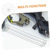 Ciieeo 20pcs Stainless Steel Safety Cables with Loops Antidrop Design