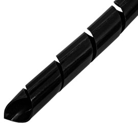Lumonic Spiral Cable Tube Black 10 m I 12 mm Spiral Band for Cables with 9-65 mm Diameter I Flexible Cable Tube Protection for Private and Industrial Use