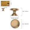 Amerdeco 10 Pack 1-1/4 inch Kitchen Cabinet Knobs Champagne Bronze
