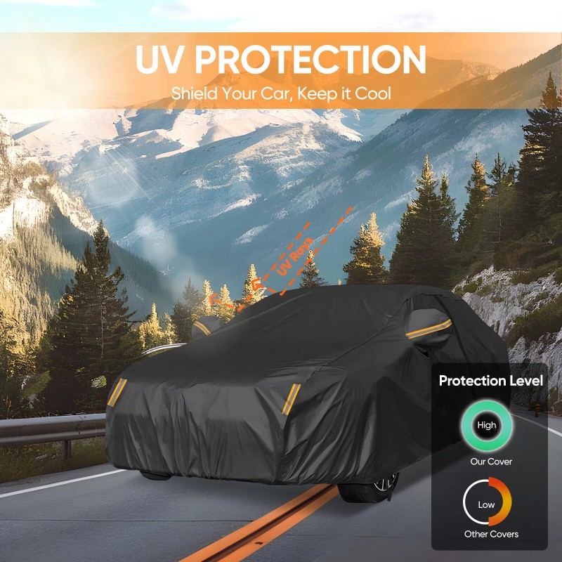NEVERLAND Full Car Cover Waterproof All Weather UV Resistent Snow