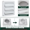 Flehomo Dryer Vent Window Kit, Include Dryer Vent Cover with