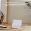 TEHAUX 2025 Desk Calendar Cubicle Small Desktop Calendar Chinese Lunar