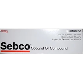 Sebco Coconut Oil Ointment 100g Treat Dandruff Dry Scaly Skin Disorders