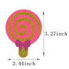 Celamirio Lollipop Stickers Glitter Disposable Nipple Pasties 2 Pairs Orange