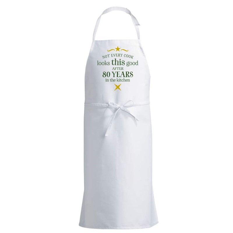 80th Birthday Apron 80 Kitchen Cooking Gift for Her Him