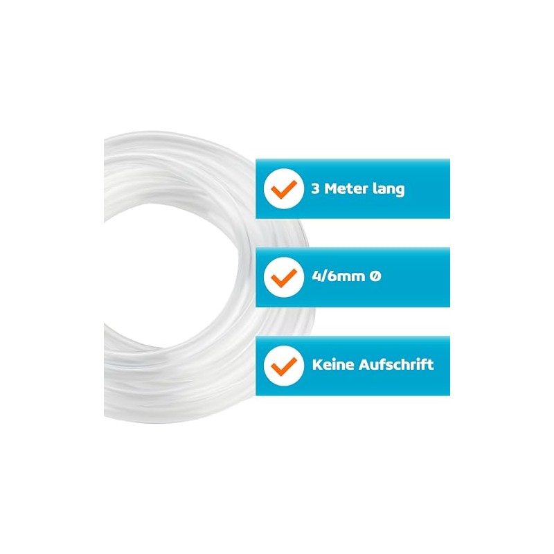 Measury CO2 Hose Aquarium 4/6 mm - 3 m Aquarium