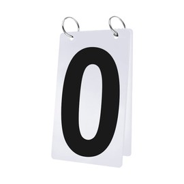 GOGO Plastic Score Number Card, 4 x 7 Inch, Double Sides Black Number 0-9, Price/Set