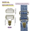 DALQUIS 8 Sets Metal Overalls Buckles, 1.62" Overall Clip Replacement,
