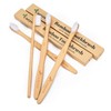 Cozyco Natural Bamboo Toothbrushes, Compostable and Biodegradable Wooden Toothbrush with