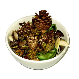 Soapstone Bowl Natural Stone Pot Pourri Bowl - 5in / 12 cm