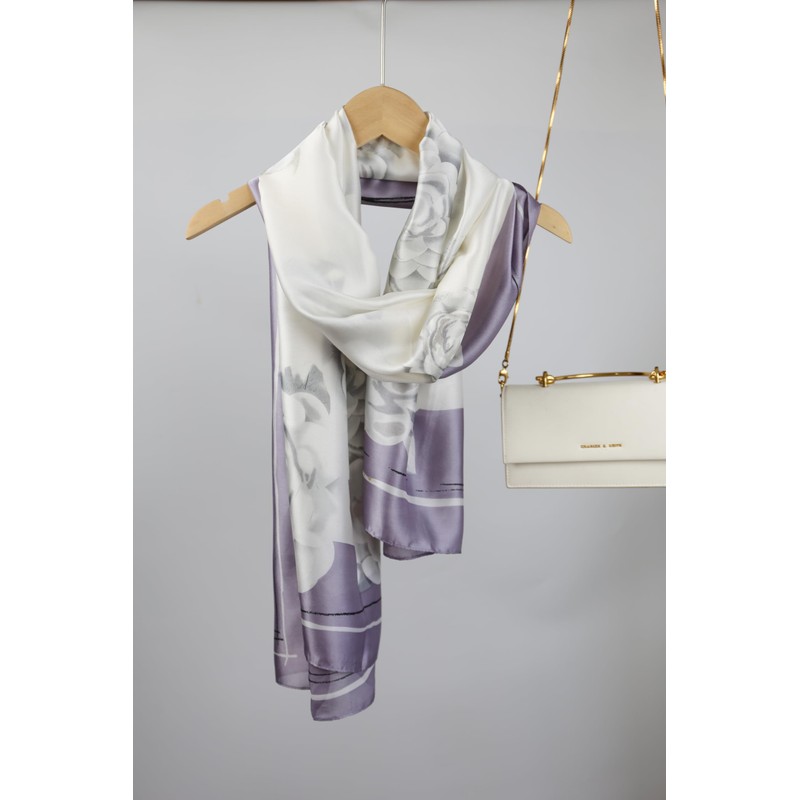 BRMM MIA Women's Scarf, Silk-like, Large, Birthday, Gift, Wedding, Celebration,