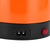 Orange Car Electric Kettle Temperature Display Car Boiling Cup Travel