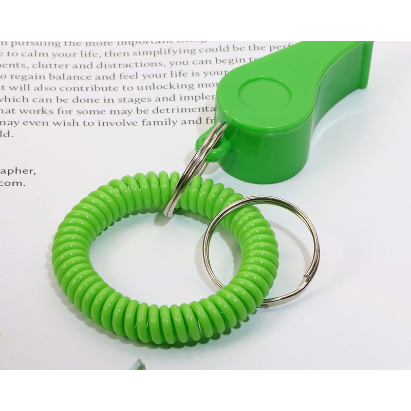 Sport Whistle with Bracelet 6pcs Loud Clear Plastic Whistles with