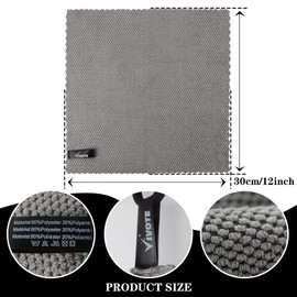 VIVOTE Microfibre Dish Cloths Reusable Super Absorbent Kitchen Towels Universal Cleaning Cloths & Wipes Quick Drying Lint Free 30 x 30 cm Grey Pack of 10