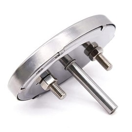 Black Oval Lid Thermometer Temperature Gauge Replacement for Nexgrill, Grill Master 720-0697, Charmglow 720-0234, Aussie, Stainless Steel Heat Indicator, Outdoor Cooking Tools, Grill Thermometers