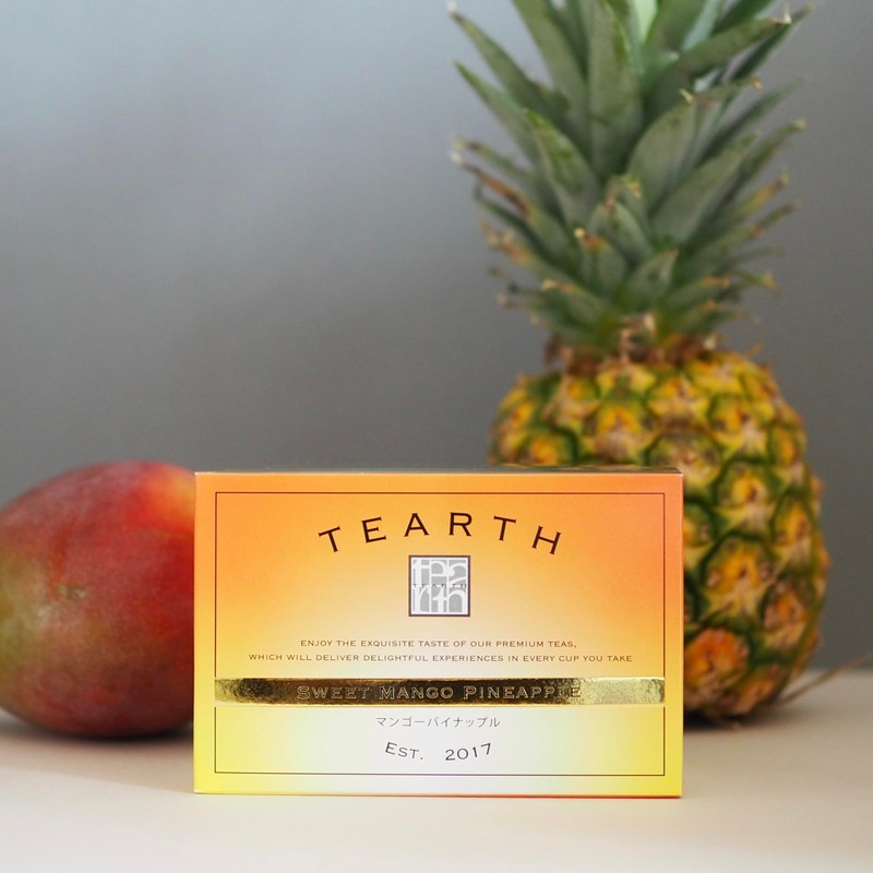 TEARTH Mango Pineapple Sweet Dessert Tea Bags Individually Wrapped 25