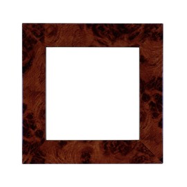 ElekTek Decorative Switch Surround Frame Cover Finger Plate Modena Dark Wood Effects Walnut Gloss