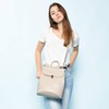 Realer Genuine Leather Backpack / Shoulder Bag For Women, beige