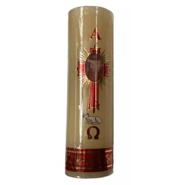 CIRIO PASCUAL (PARA PEDIR LA PRESENCIA DIOS) EASTERN CANDLE 1/2 KILO, STICKER