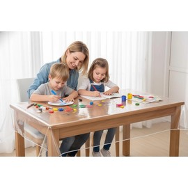 VITA PERFETTA Tablecloth Protector, PVC Transparent (180 x 180 cm)
