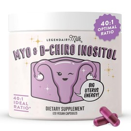 Myo & D-Chiro Inositol Capsules - Hormone Balance & Cycle Support | Legendairy Milk | for Women (40:1 Ratio) | 30 Day Supply | Vegan Capsules
