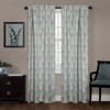Zenna Home Linen Damask Window Curtain, 40 x 84, Blue