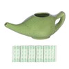 HealthGoodsAU - Freckle Pattern Green Ceramic Neti Pot for Nasal