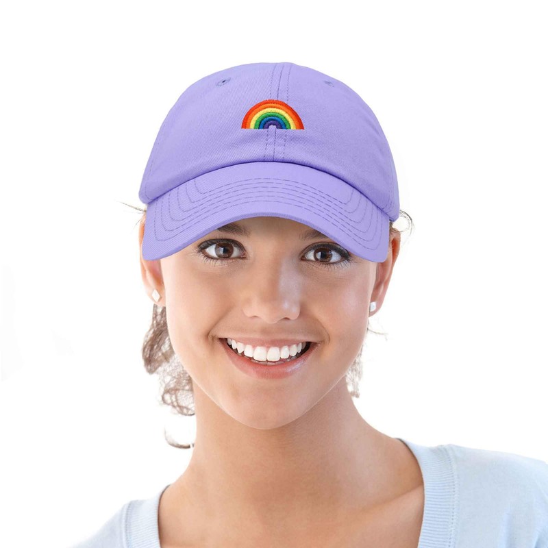 DALIX - Gorra de béisbol con diseño de arcoíris para