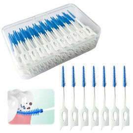 160 piezas de cepillo para polvo de dientes de gel de sílice suave portátil para el cuidado bucal de adultos y niños, cepillos suaves, herramienta de limpieza de dientes (azul)